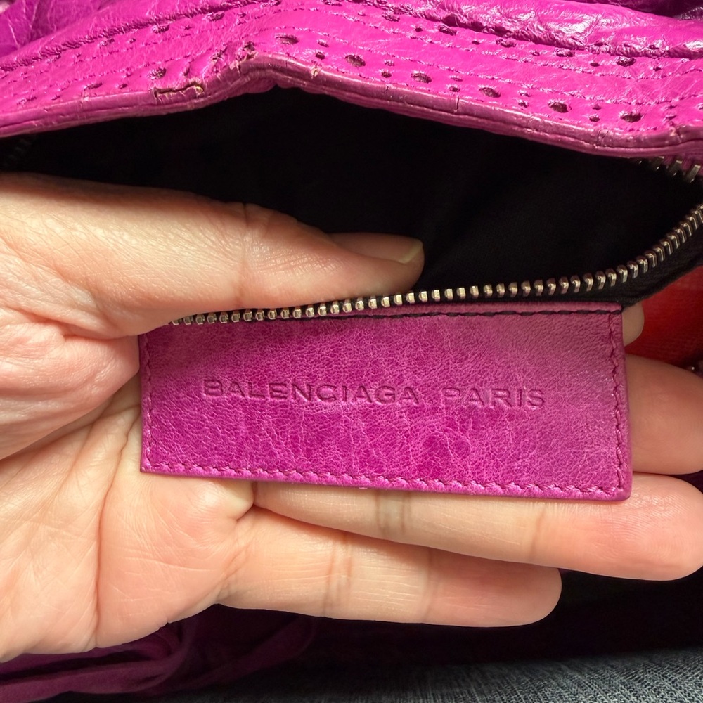 Balenciaga city Fuchsia Pink Leather Satchel - Picture 7 of 11